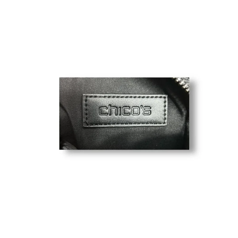 Chico's Black Cell Phone Crossbody Bag‎ Adjustable Strap Detachable Pouch